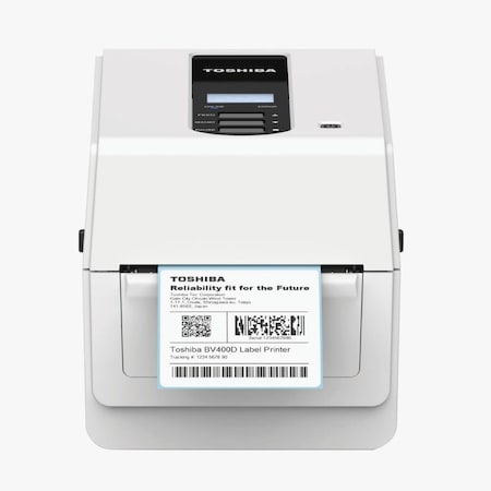 Toshiba BV410D Direct Thermal Desktop Printer for Barcodes and Labels, 203dpi BV410DGS02QMS